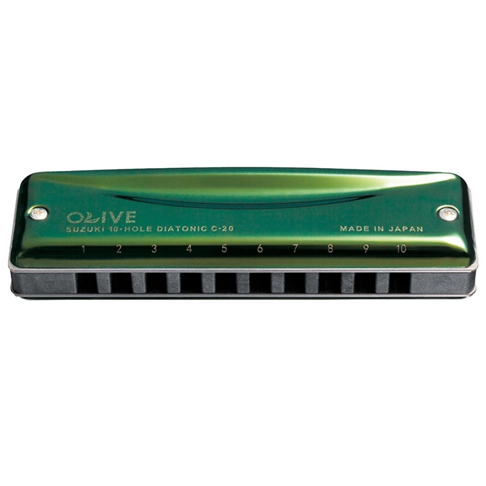 Imagem do produto Gaita Suzuki Diatônica Olive F Fá C20F 20 Vozes