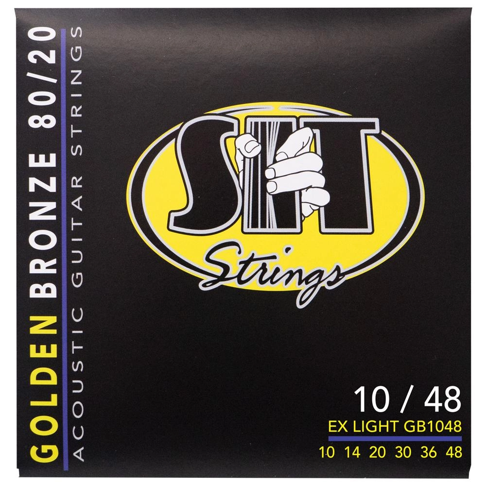Imagem do produto Encordoamento Para Violão Aço SIT 010 Golden Bronze 80/20 Extra Light GB1048