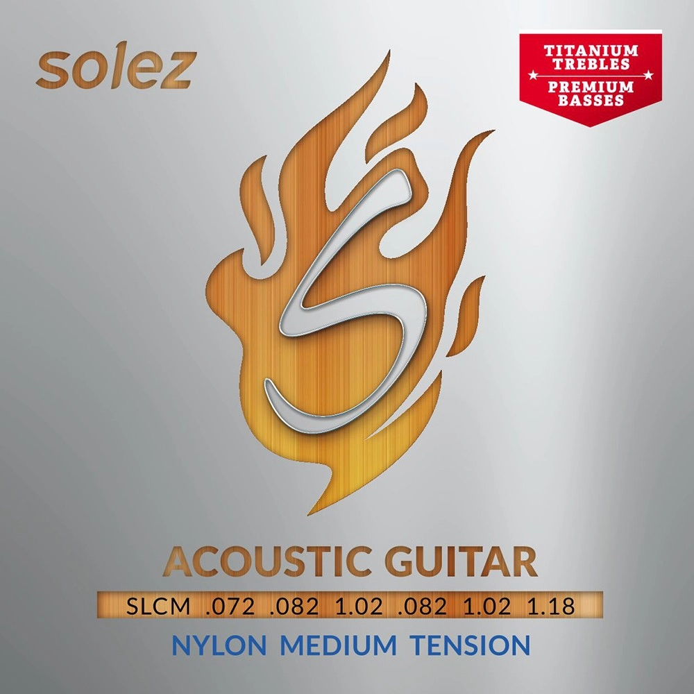Imagem do produto Encordoamento Para Violão Nylon Solez Tensão Média SLC-M