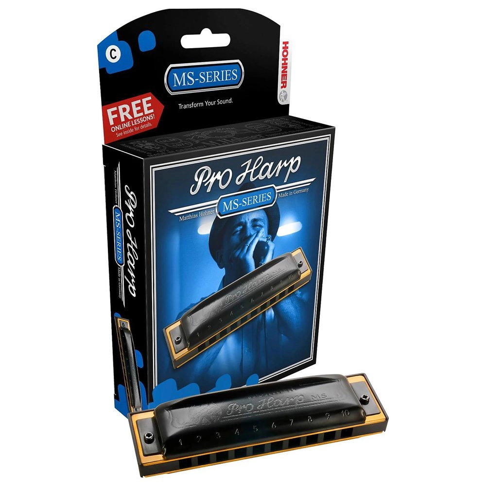 Imagem do produto Gaita Hohner Diatônica Pro Harp C Dó 562/20 MS Com Case