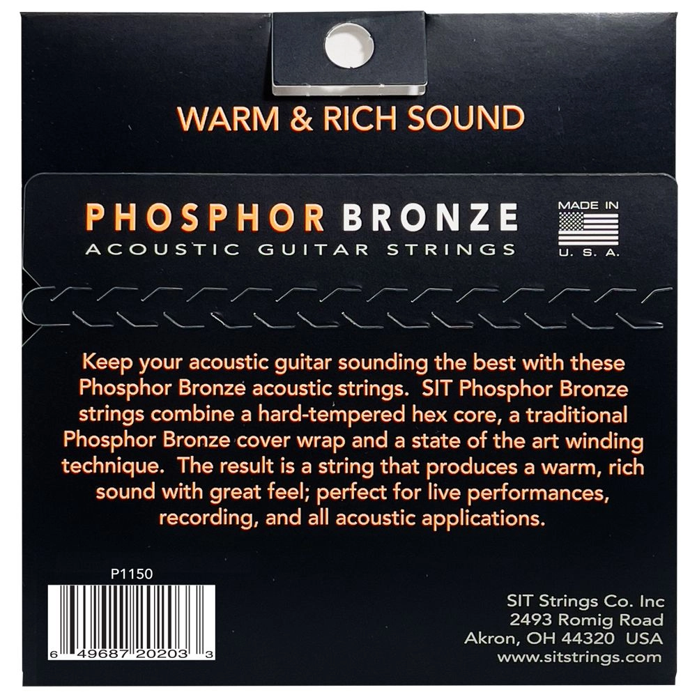 Imagem do produto Encordoamento Para Violão Aço SIT 011 Phosphor Bronze Pro Light P1150