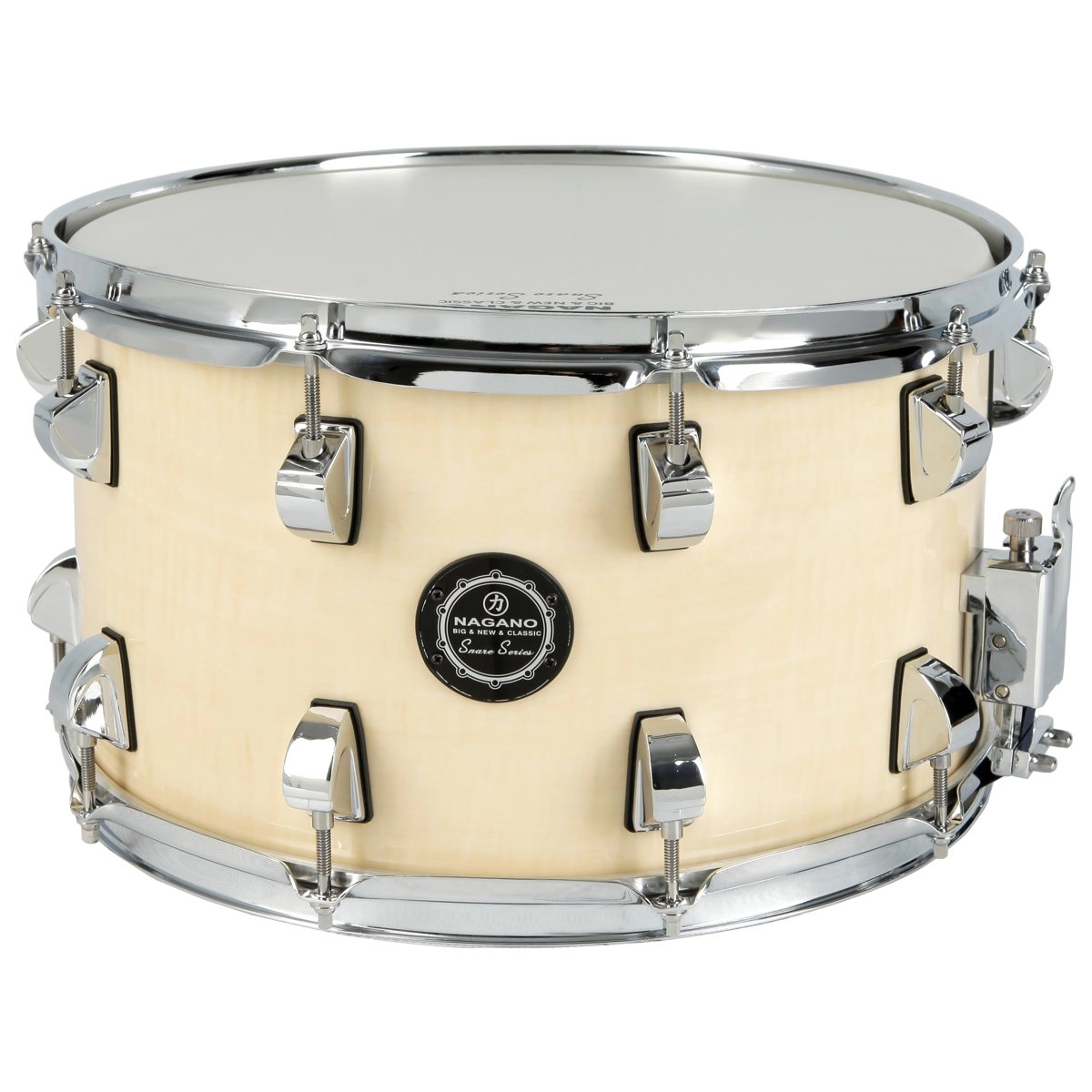 Imagem do produto Caixa de Bateria Nagano Big Beat Natural Clear 14x8"