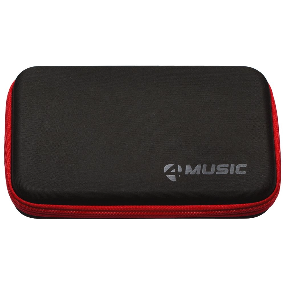 Imagem do produto CASE PARA 6 GAITAS DIATÔNICAS 4 MUSIC PRETO E VERMELHO