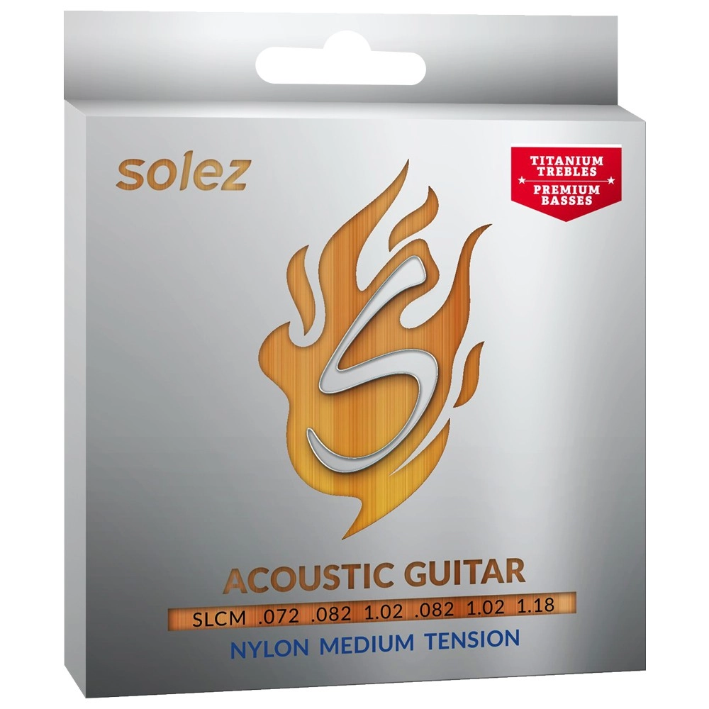 Imagem do produto Encordoamento Para Violão Nylon Solez Tensão Média SLC-M