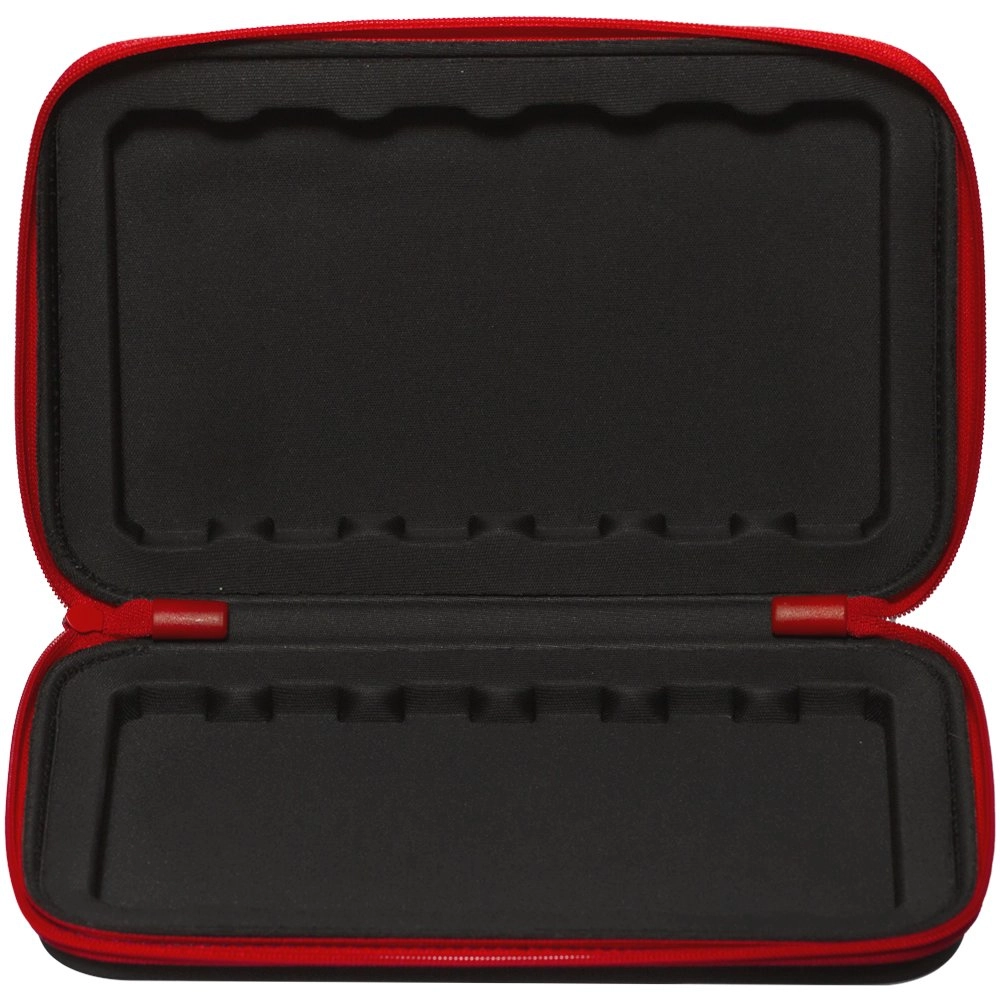 Imagem do produto CASE PARA 6 GAITAS DIATÔNICAS 4 MUSIC PRETO E VERMELHO