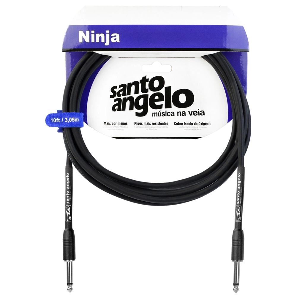Imagem do produto Cabo Santo Angelo Ninja Series Plug P10 X P10 4,57 Metros