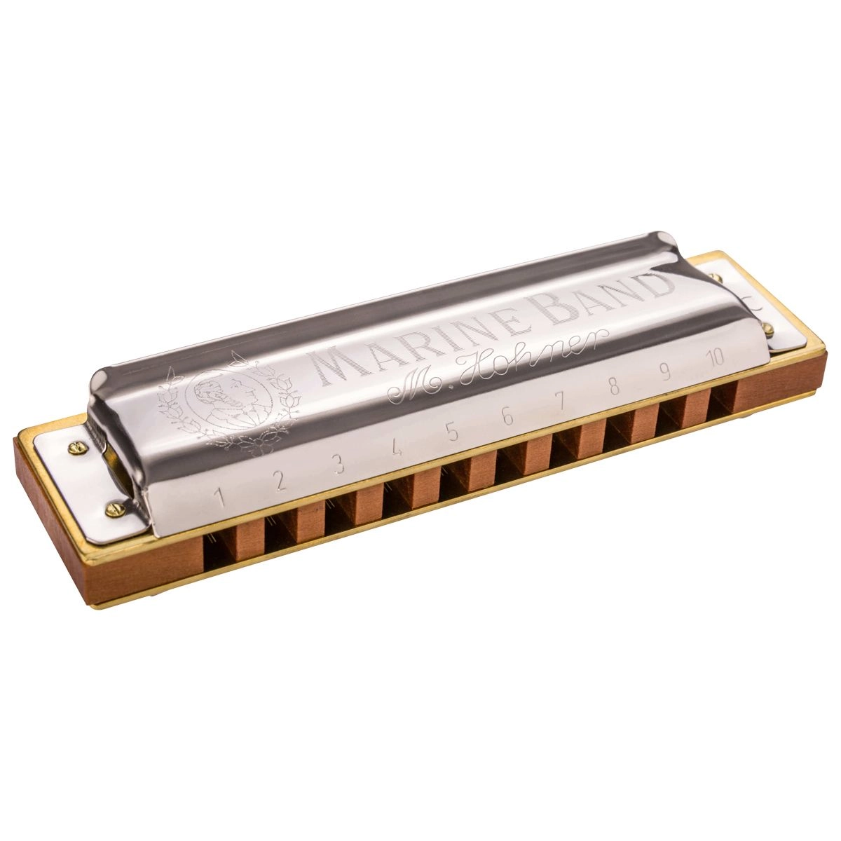 Imagem do produto Gaita Hohner Diatônica Marine Band Bb Si Bemol 1896/20 Com Case