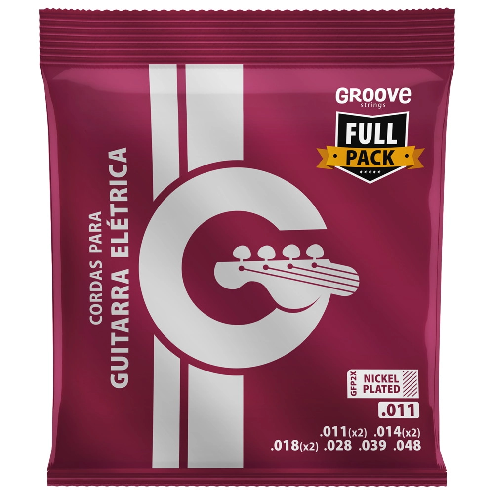 Imagem do produto Encordoamento Para Guitarra Groove 011 GFP2X C/ 3 Cordas Extras
