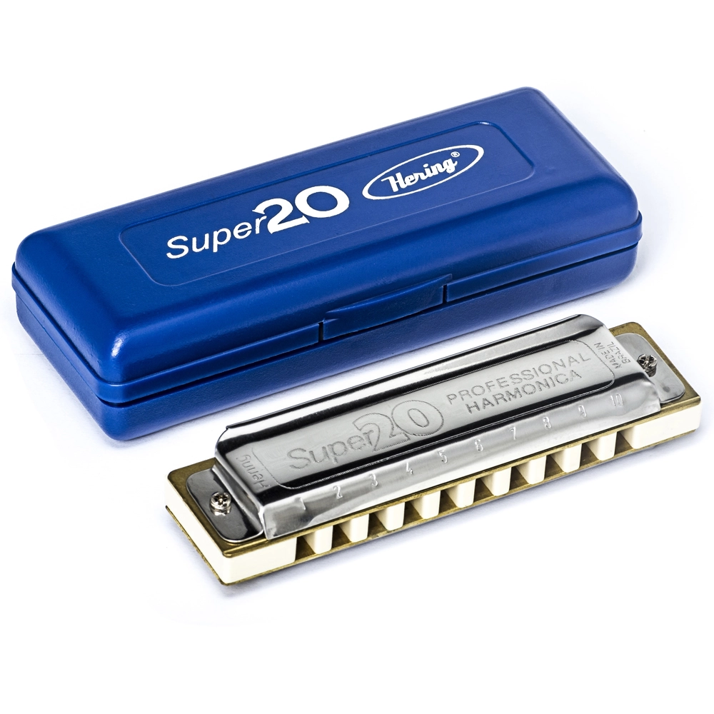 Imagem do produto Gaita Hering Diatônica Super 20 C Dó 8020C Com Case