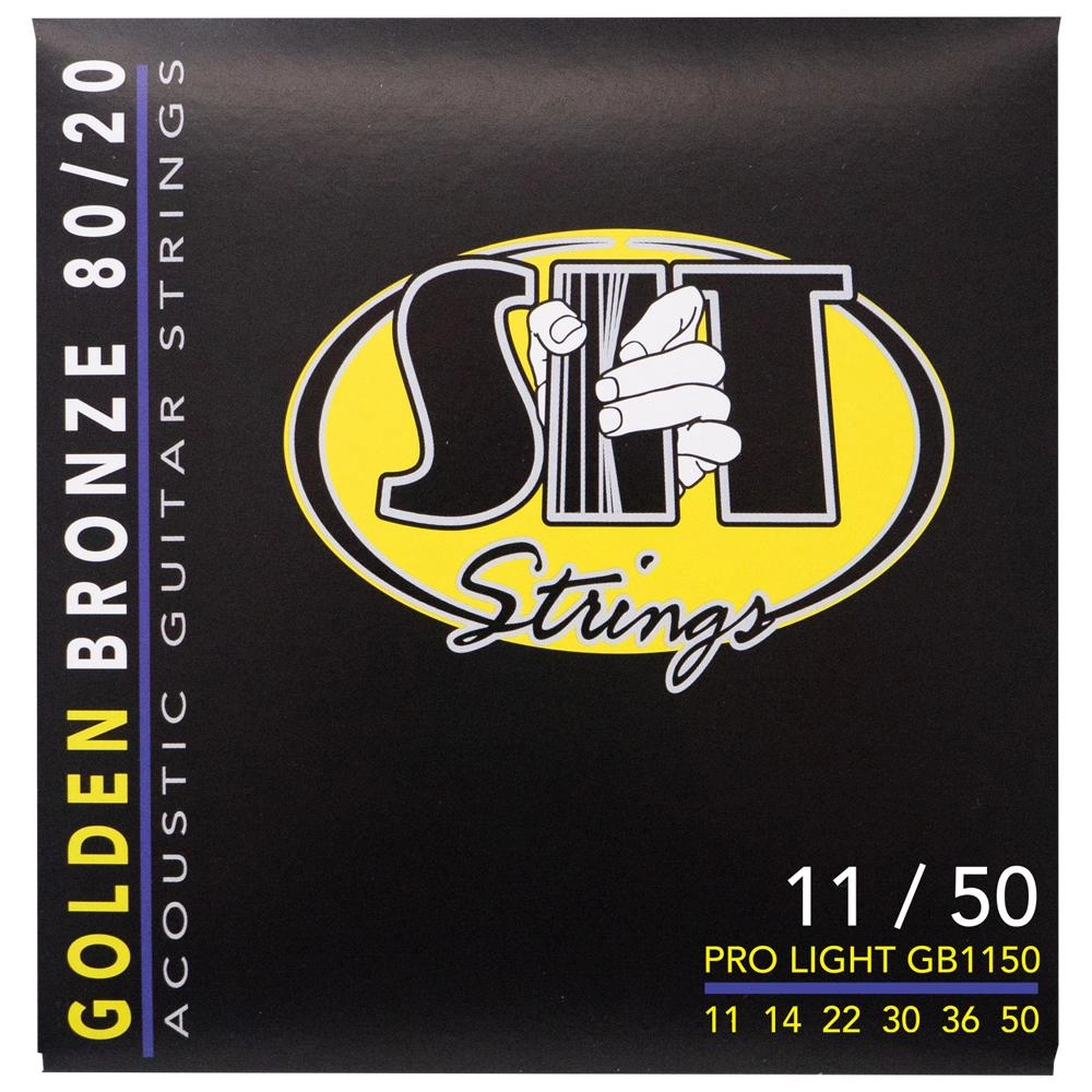 Imagem do produto Encordoamento Para Violão Aço SIT 011 Golden Bronze 80/20 Pro Light GB1150