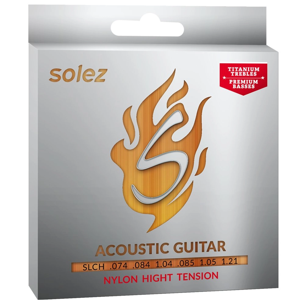 Imagem do produto Encordoamento Para Violão Nylon Solez Tensão Alta SLC-H
