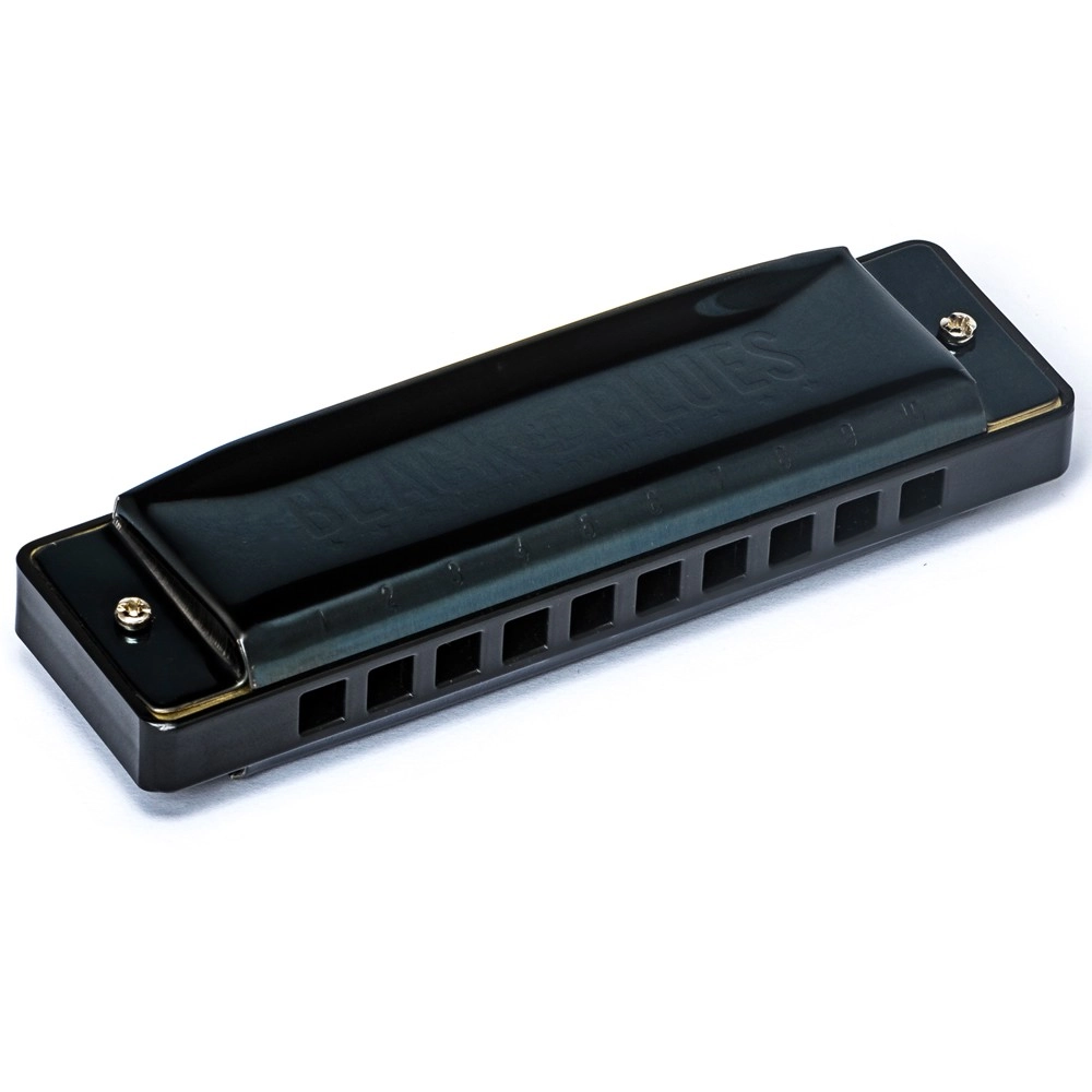 Imagem do produto Gaita Hering Diatônica Black Blues Bb SI Bemol 6020Bb Com Case