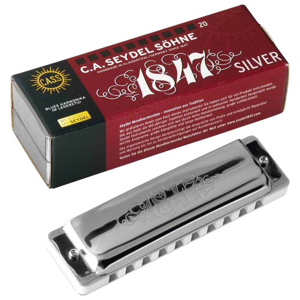 Imagem do produto Gaita Seydel Diatônica 1847 Silver CL Dó Low 16301CL Com Case