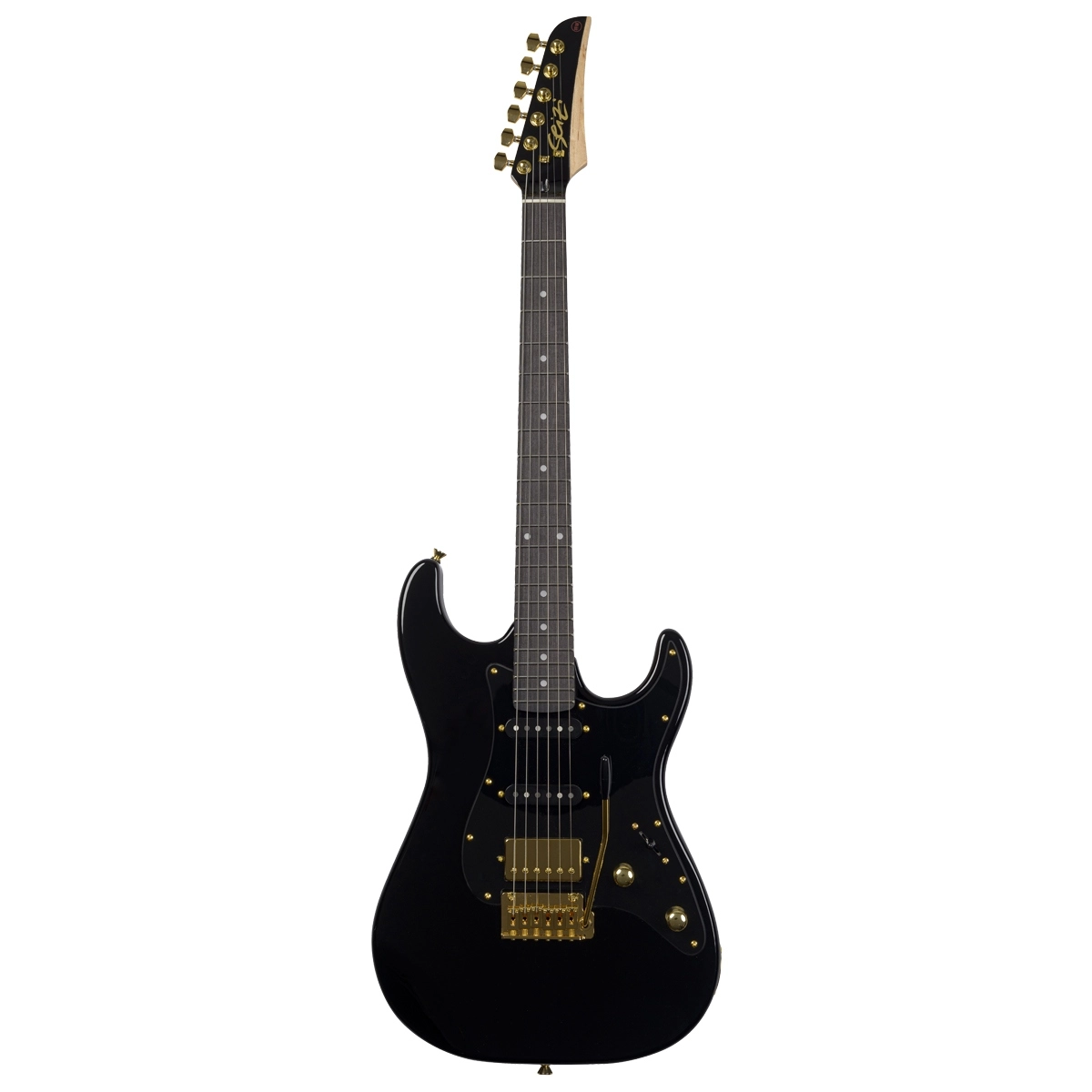 Imagem do produto Guitarra Seizi Katana Musashi Stratocaster Black Gold HSS