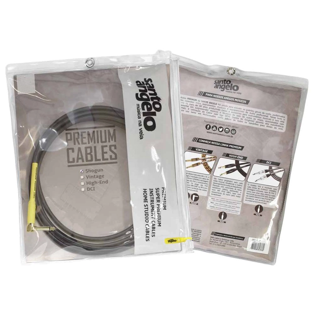 Imagem do produto Cabo Santo Angelo Shogun Plug Ouro P10 L X P10 3,05 Metros