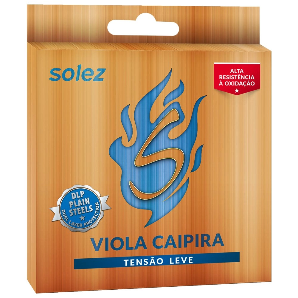 Imagem do produto Encordoamento Para Viola Caipira Solez 010 Tensão Leve SLVC-TL