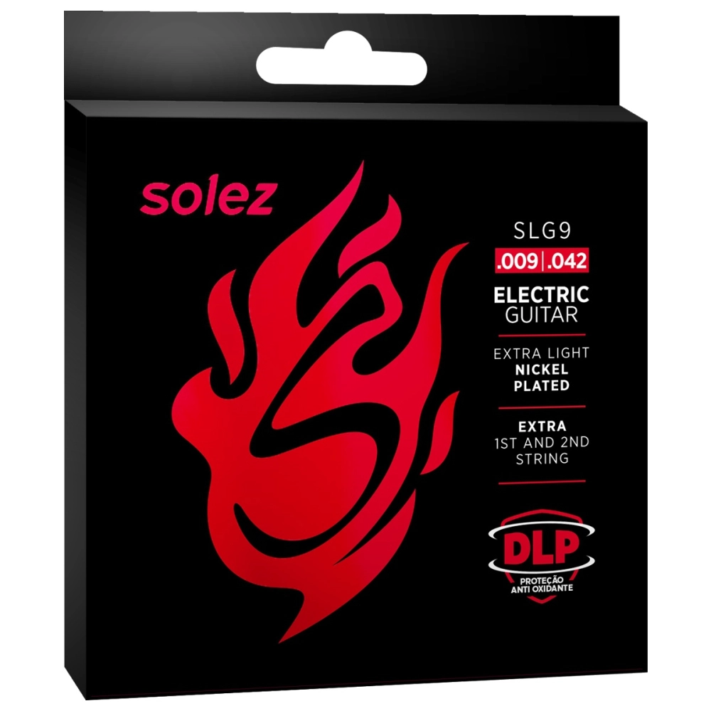 Imagem do produto Encordoamento Para Guitarra Solez 009 SLG9 Com 2 Cordas Extras