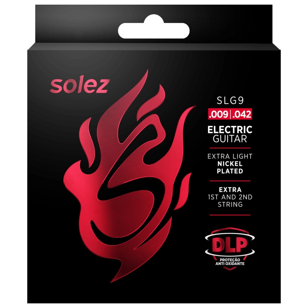 Imagem do produto Encordoamento Para Guitarra Solez 009 SLG9 Com 2 Cordas Extras