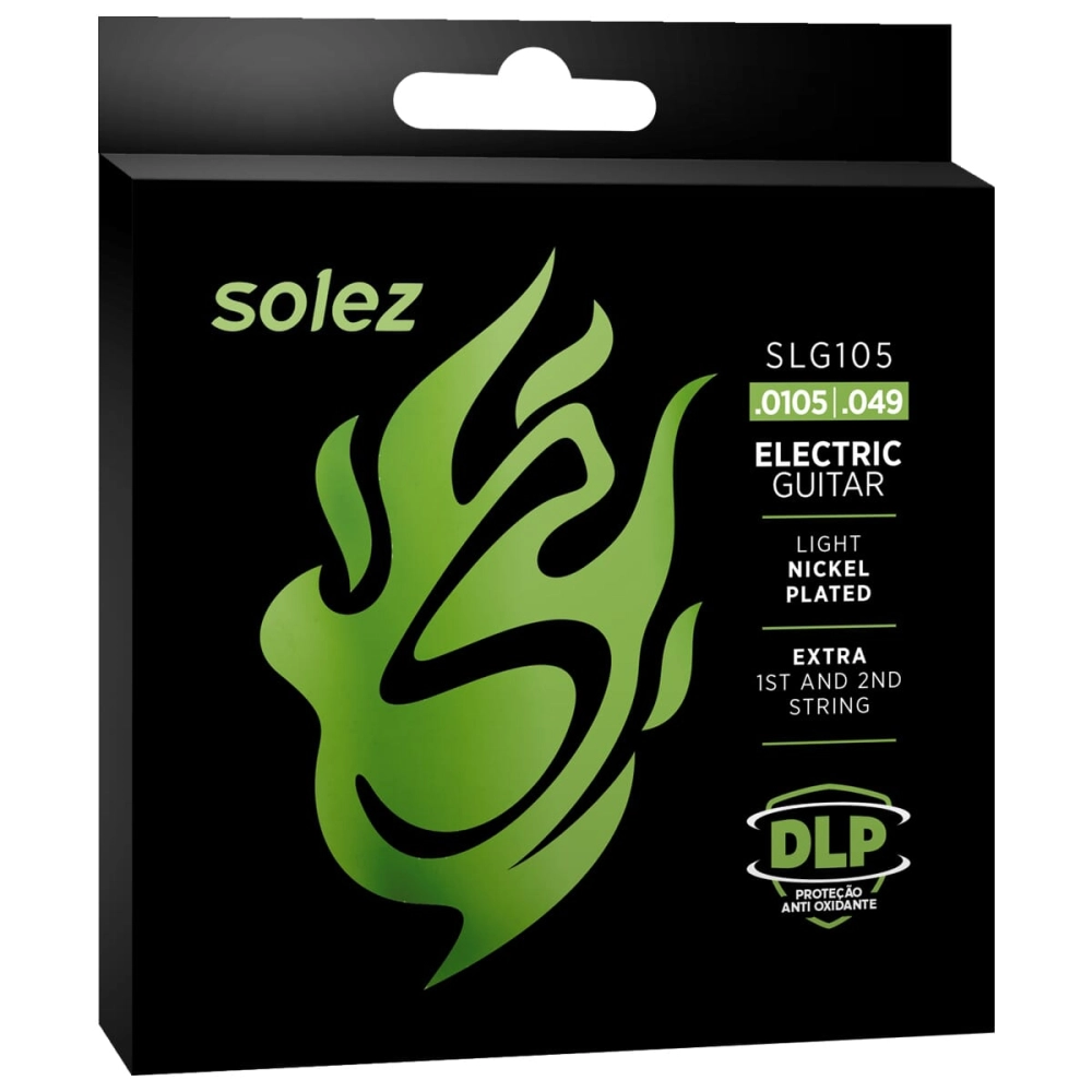 Imagem do produto Encordoamento Para Guitarra Solez 0105 SLG105 Com 2 Cordas Extras