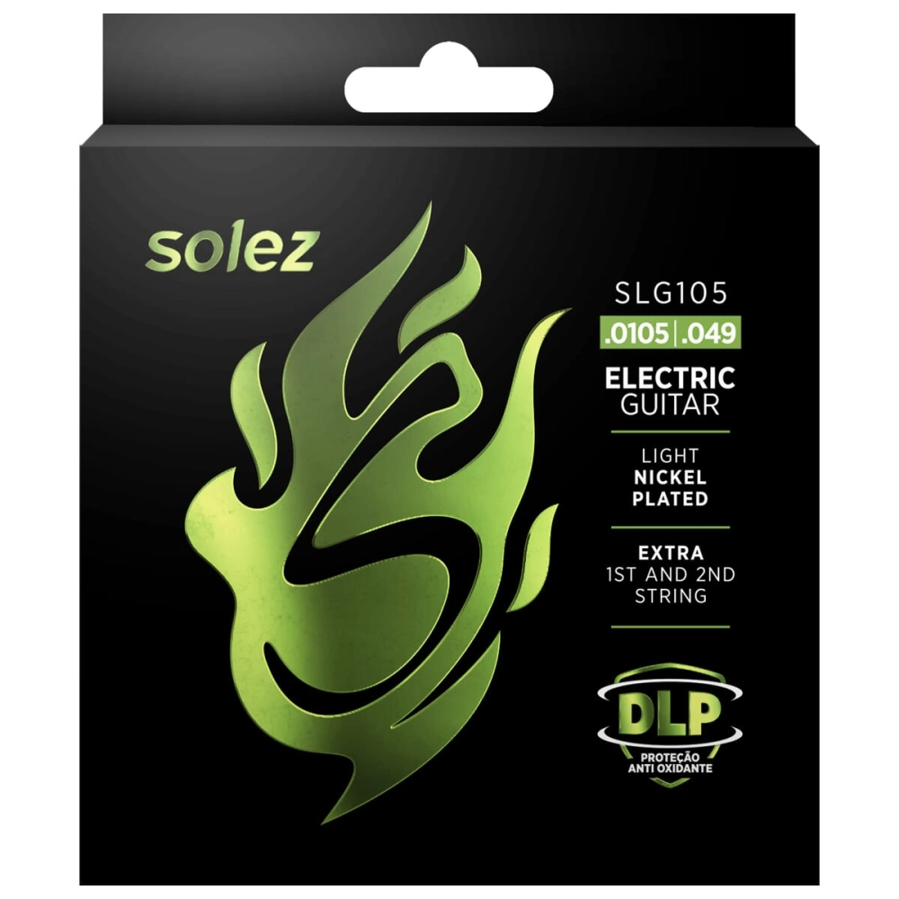 Imagem do produto Encordoamento Para Guitarra Solez 0105 SLG105 Com 2 Cordas Extras