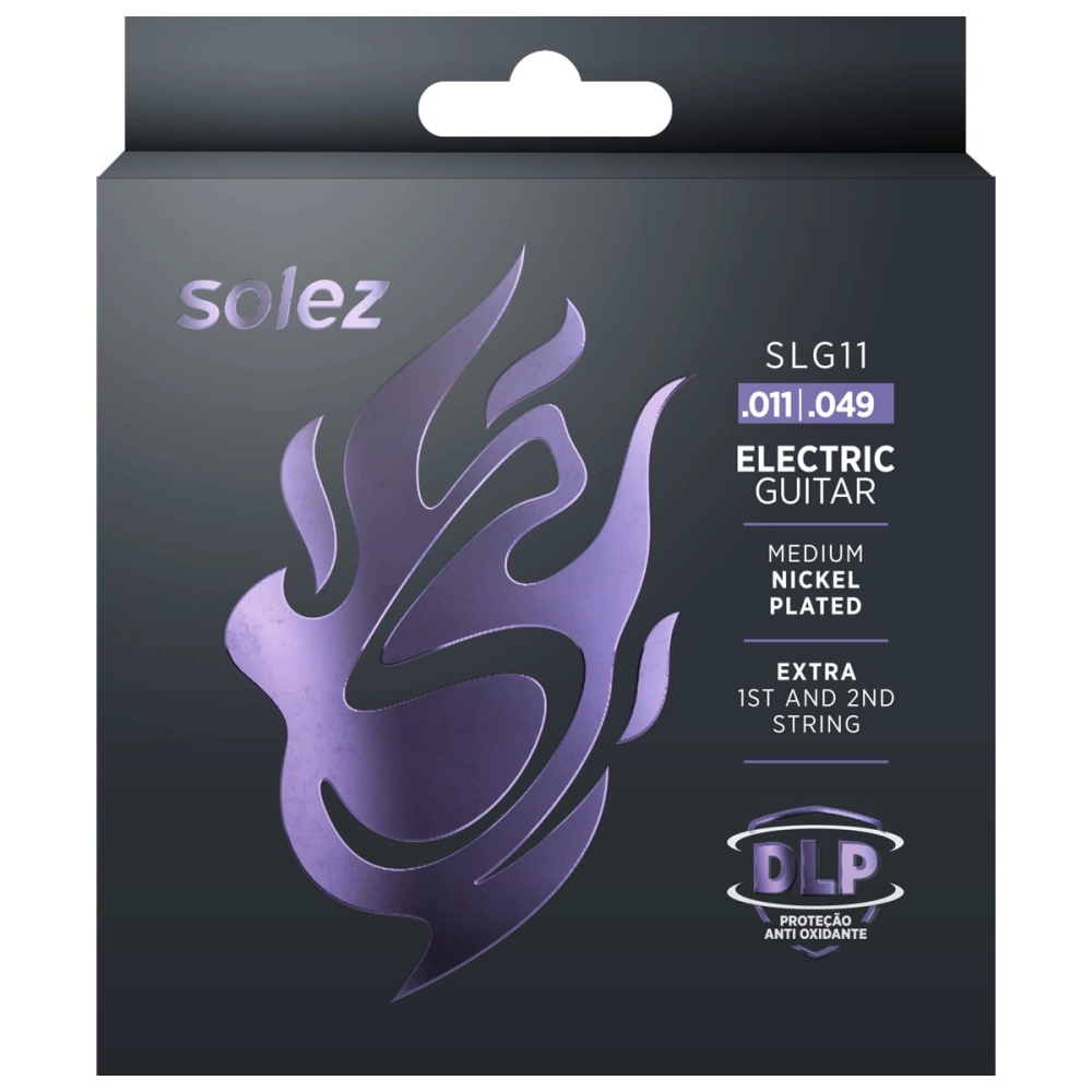 Imagem do produto Encordoamento Para Guitarra Solez 011 SLG11 Com 2 Cordas Extras