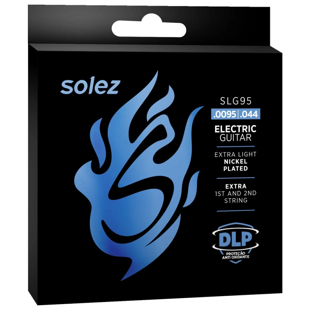 Imagem do produto Encordoamento Para Guitarra Solez 095 SLG95 Com 2 Cordas Extras
