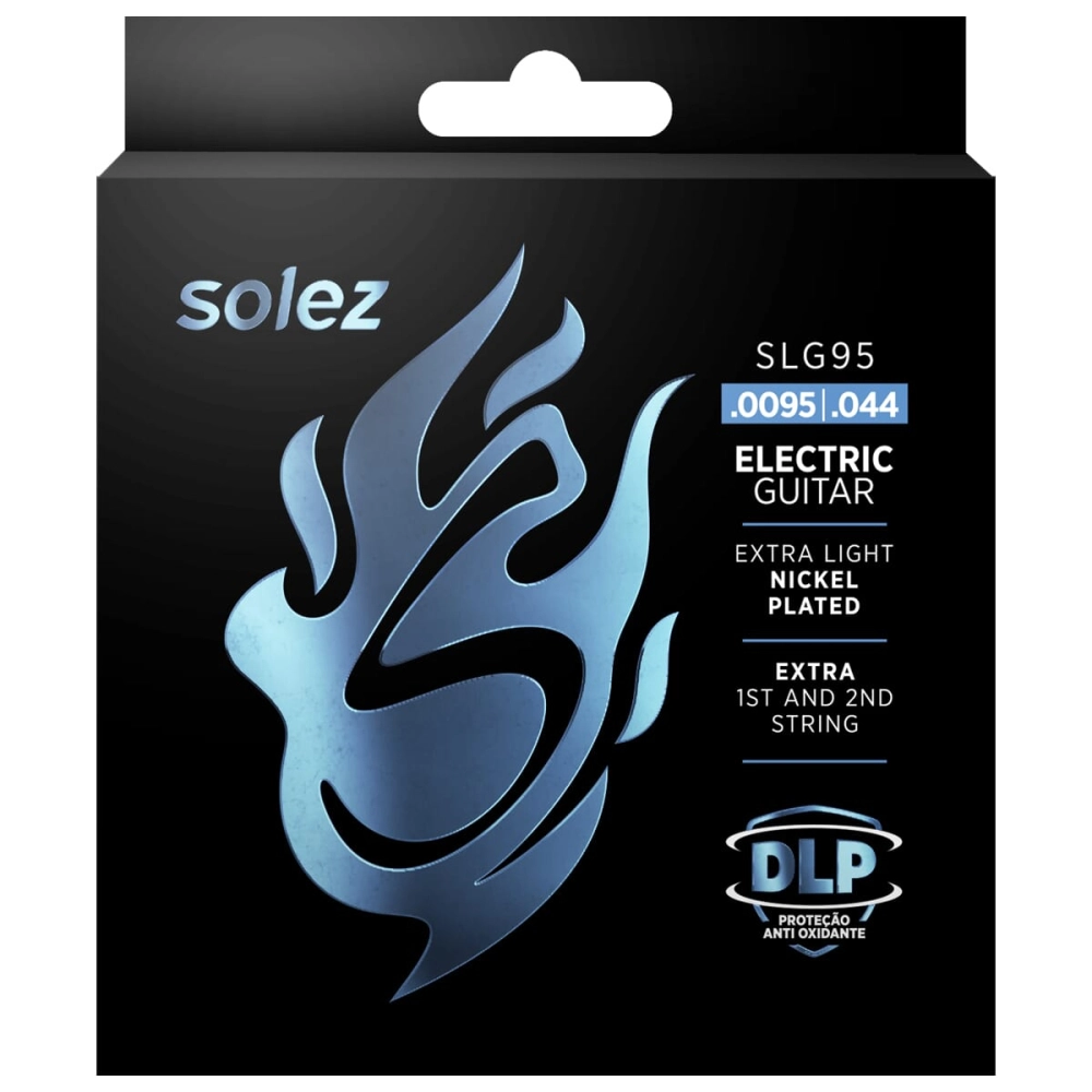 Imagem do produto Encordoamento Para Guitarra Solez 095 SLG95 Com 2 Cordas Extras
