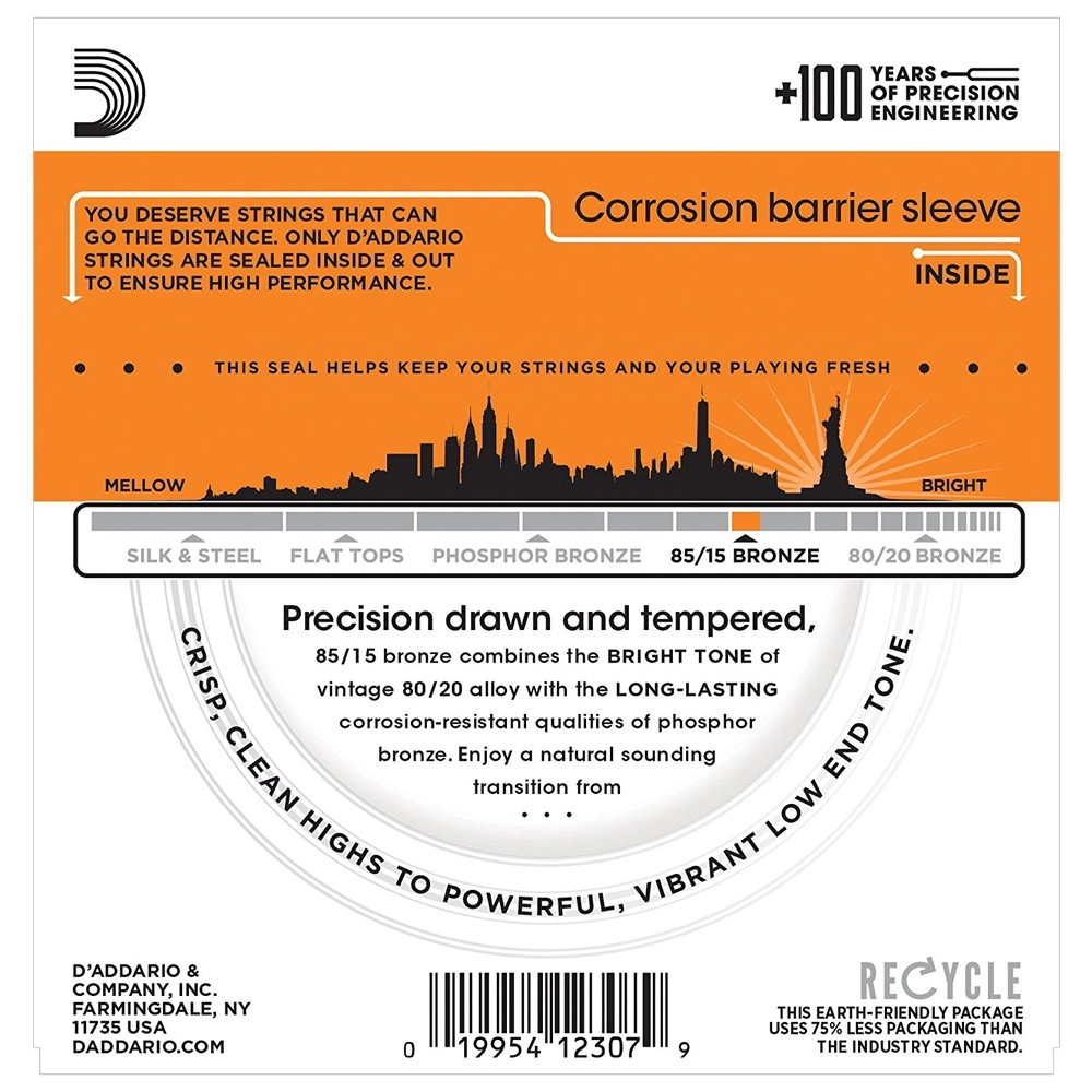 Imagem do produto Encordoamento Para Violão Aço Daddario 010 EZ900-B C/ Mi Extra