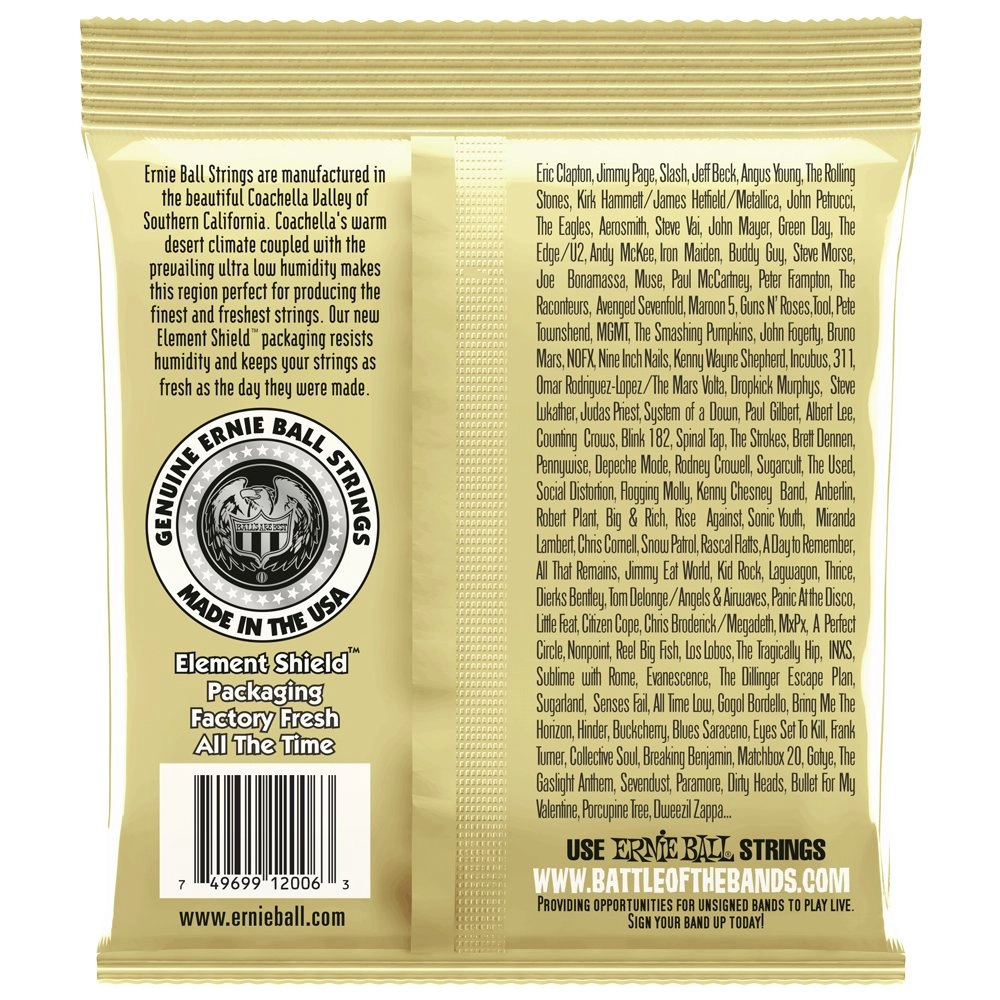 Imagem do produto Encordoamento Para Violão Aço Ernie Ball 010 Earthwood 2006