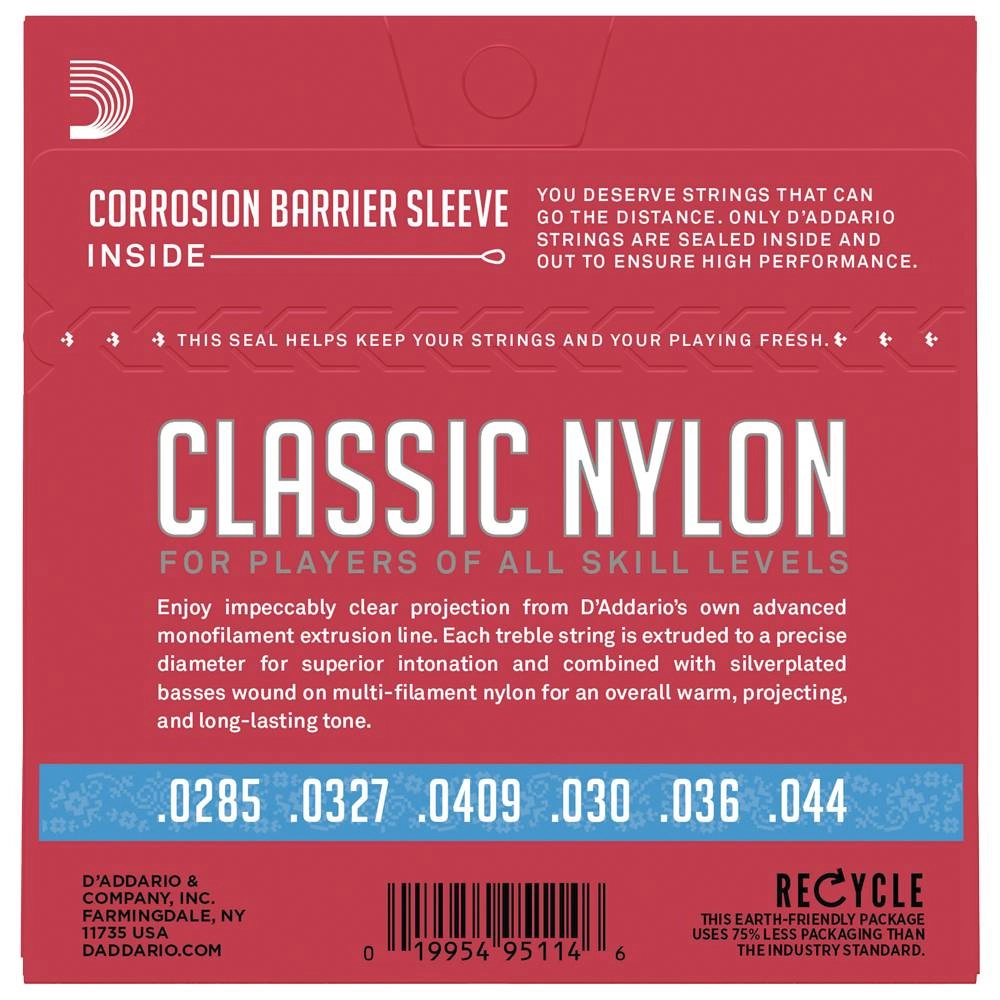 Imagem do produto Encordoamento Para Violão Nylon Daddario Classic EJ27H