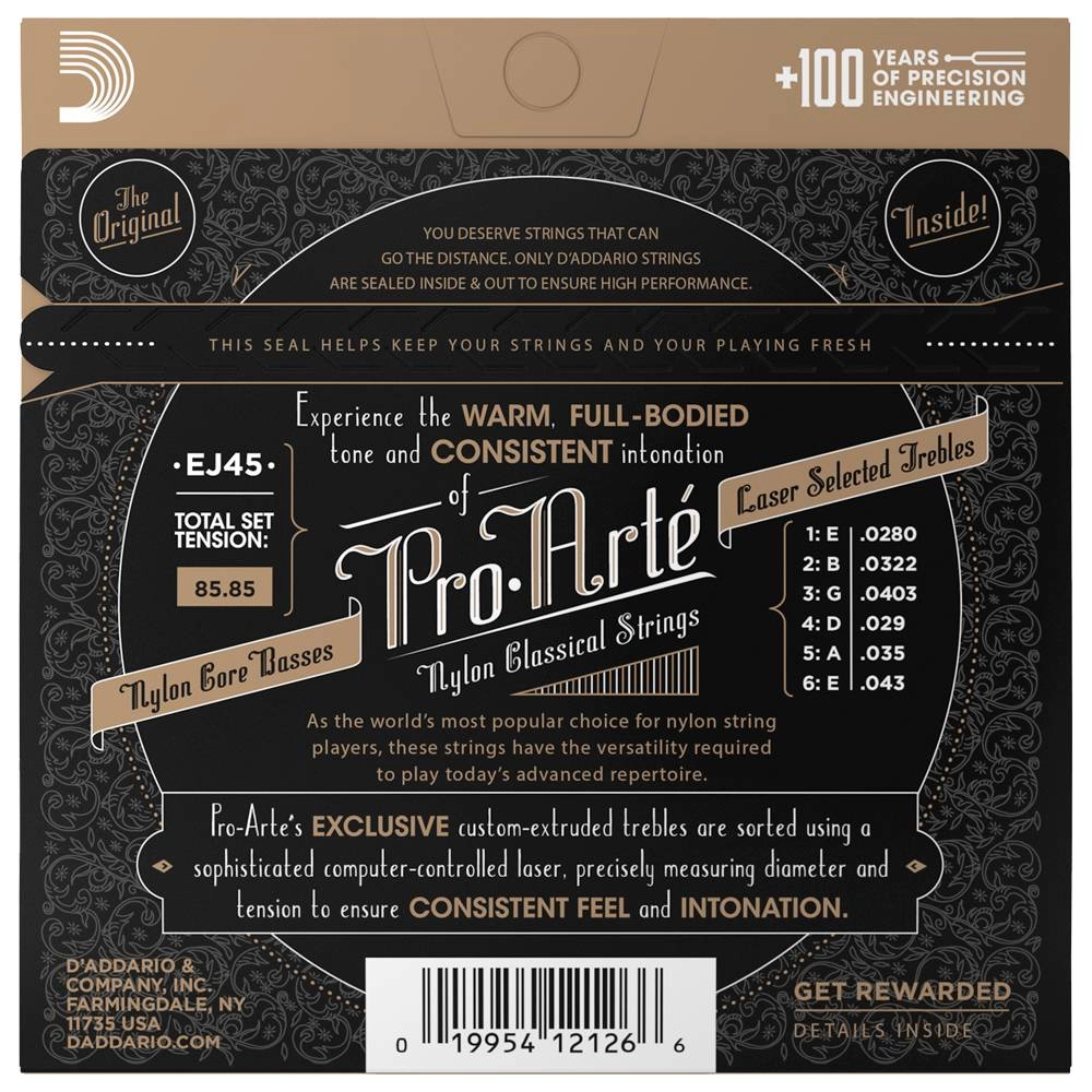 Imagem do produto Encordoamento Para Violão Nylon Daddario Pro-Arté EJ45