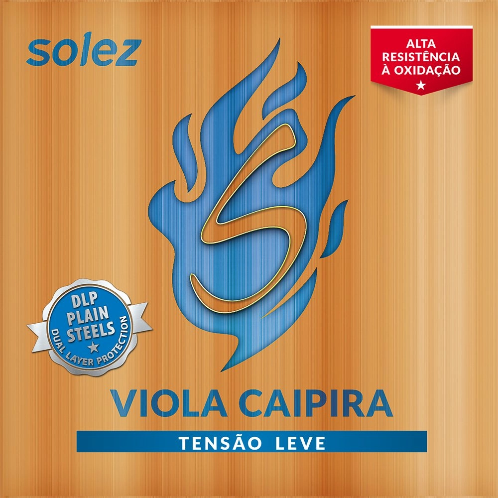 Imagem do produto Encordoamento Para Viola Caipira Solez 010 Tensão Leve SLVC-TL