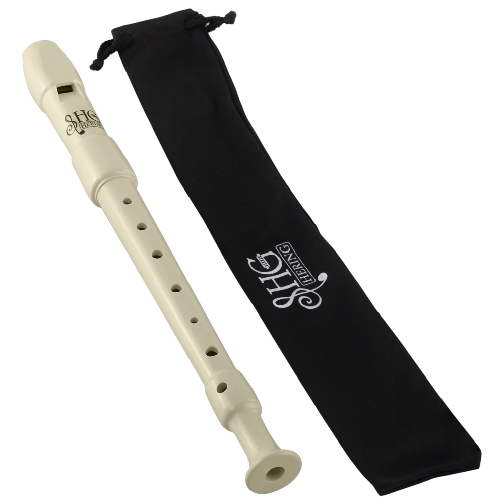 Imagem do produto Flauta Shg Hering Doce Soprano Germânica C Dó Marfim com Capa