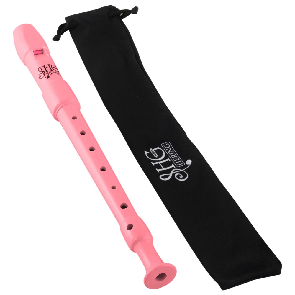 Imagem do produto Flauta Shg Hering Doce Soprano Germânica C Dó Rosa com Capa