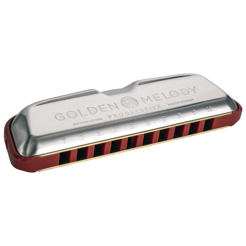 Imagem do produto Gaita Diatônica Hohner Golden Melody A Lá 544/20 Com Case