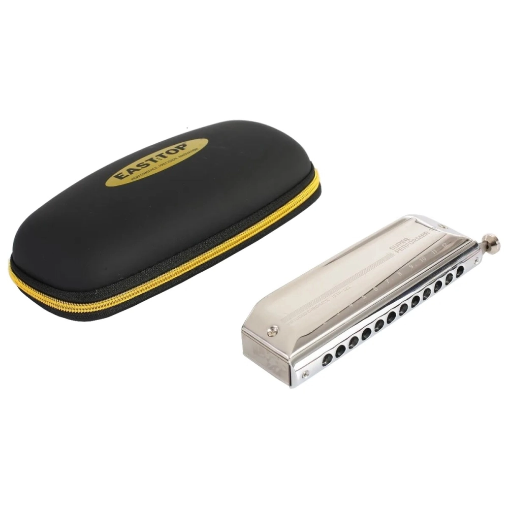Imagem do produto Gaita Easttop Cromática Super Performer C Dó ETP12C Com Case