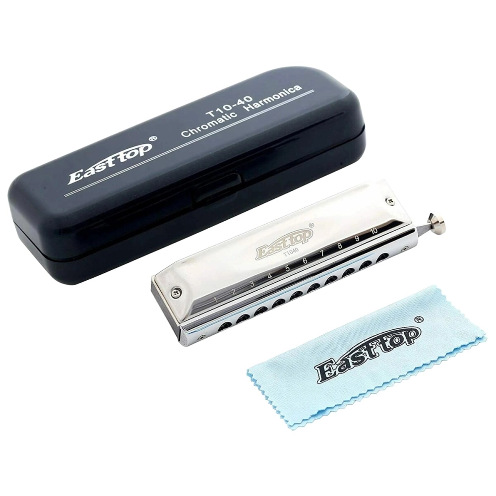 Imagem do produto Gaita Easttop Cromática T1040 C Dó Com Case