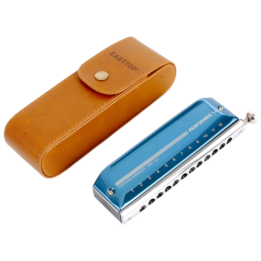 Imagem do produto Gaita Easttop Cromática 48 Performer C Dó EAP-12C Com Case