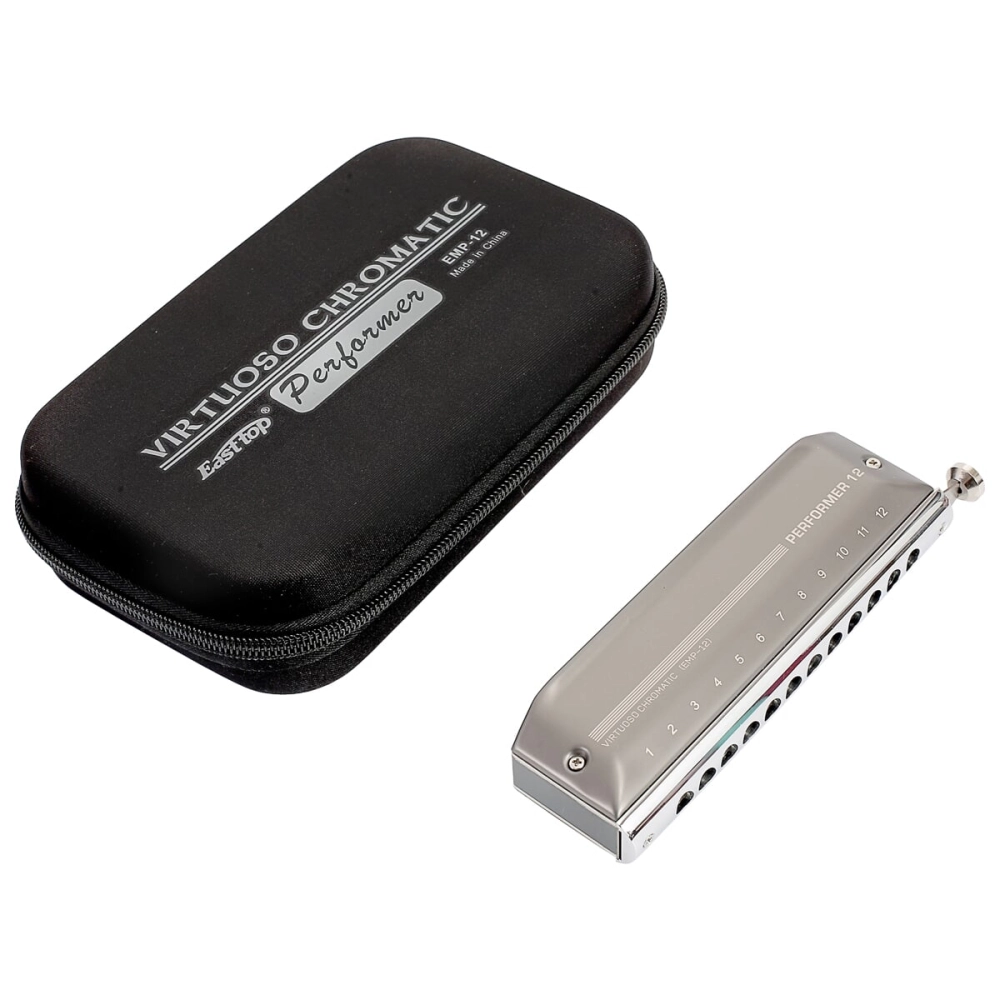 Imagem do produto Gaita Easttop Cromática 48 Performer C Dó EMP-12C Com Case