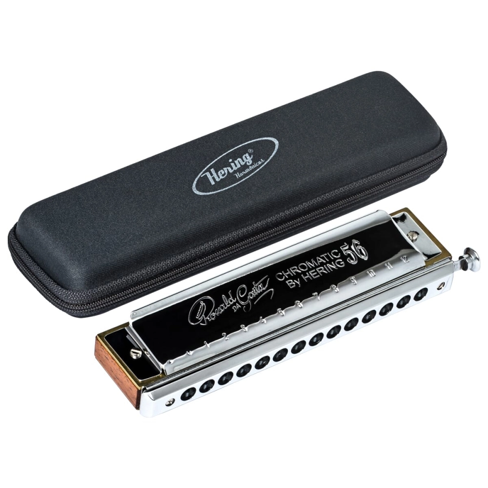 Imagem do produto Gaita Hering Cromática Ronald da Gaita C Dó 5256C Com Case