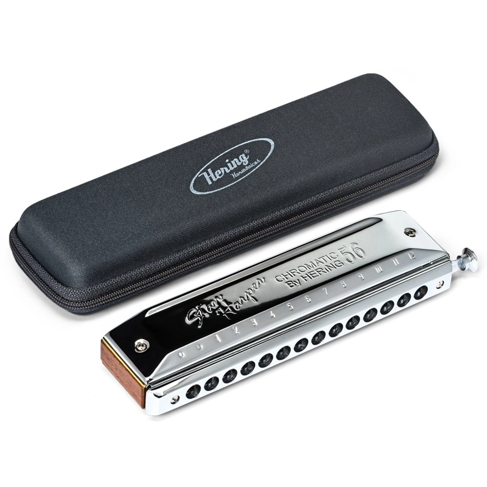 Imagem do produto Gaita Hering Cromática Stan Harper 56 C Dó 5156C Com Case