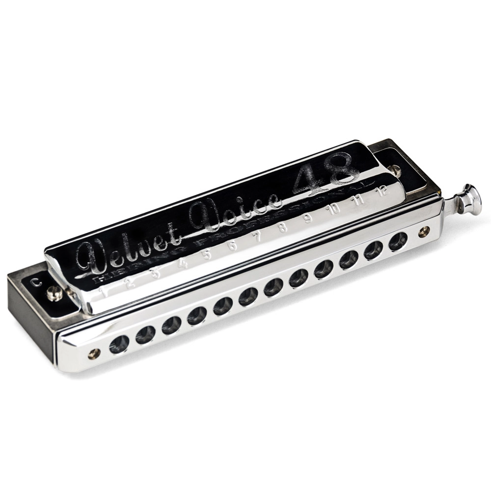 Imagem do produto Gaita Hering Cromática Velvet Voice 48 C Dó 1148C Com Case