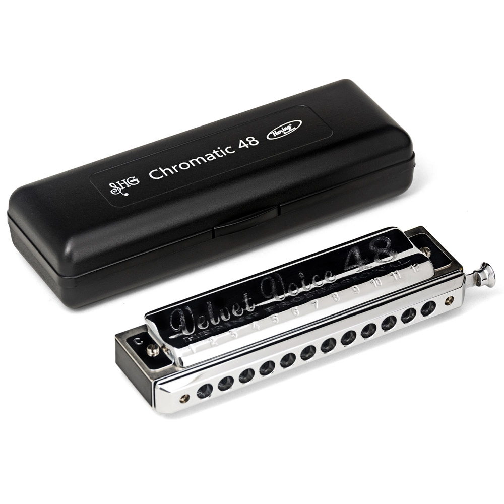 Imagem do produto Gaita Hering Cromática Velvet Voice 48 C Dó 1148C Com Case