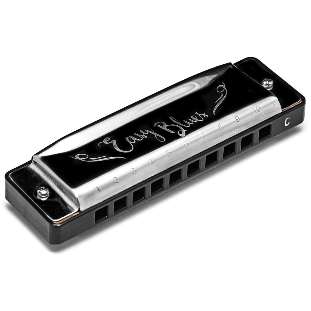 Imagem do produto Gaita Hering Diatonica Easy Blues C Dó Cromada 4420C Com Case