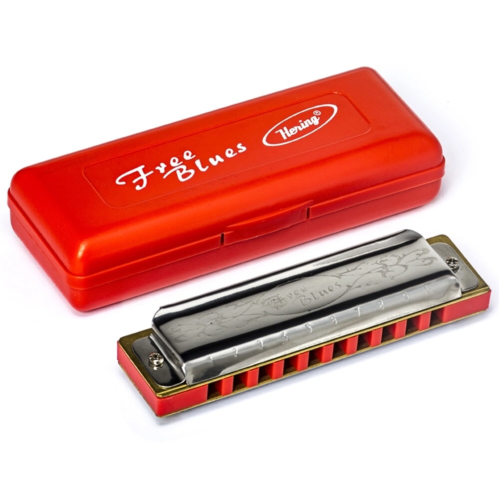 Imagem do produto Gaita Hering Diatônica Free Blues C Dó 7020C Com Case