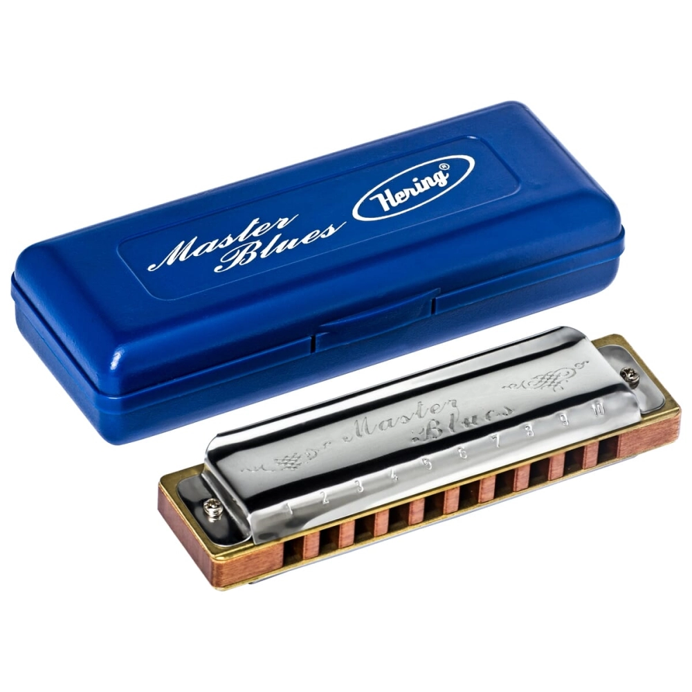 Imagem do produto Gaita Hering Diatônica Master Blues Bb Si Bemol 9020Bb Com Case