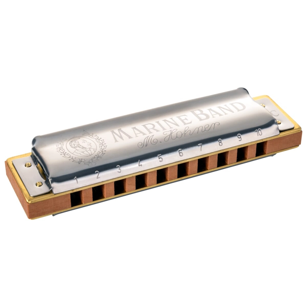 Imagem do produto Gaita Hohner Diatônica Marine Band C Dó 1896/20 Com Case