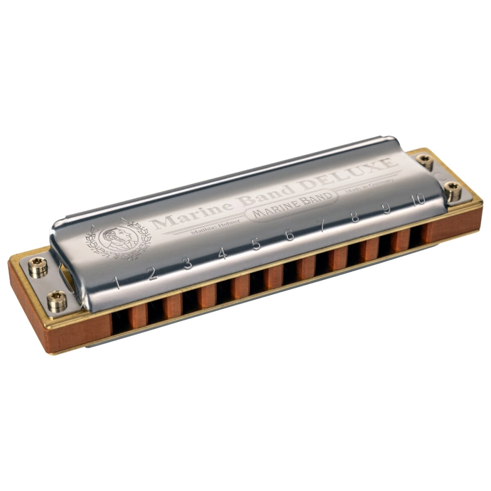 Imagem do produto Gaita Hohner Diatônica Marine Band Deluxe A Lá 2005/20 Com Case