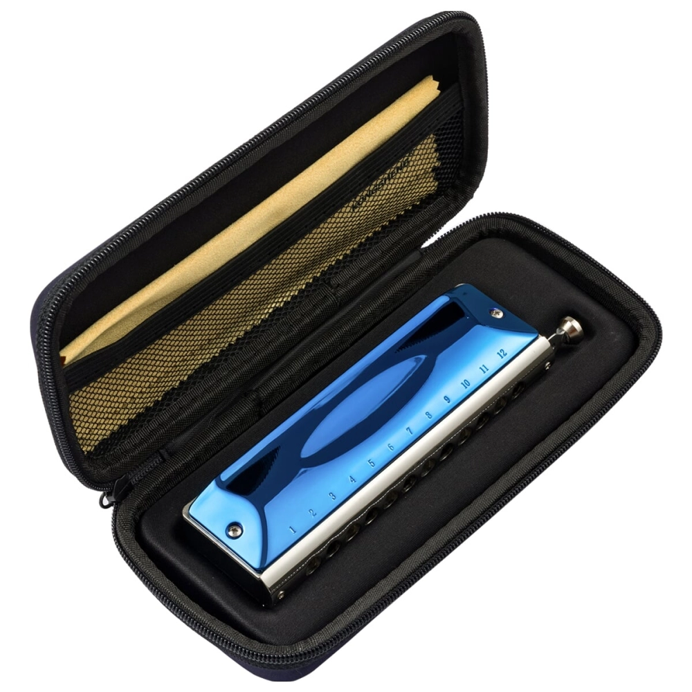 Imagem do produto Gaita Kongsheng Cromática Blue Bird C Dó 48 Vozes Com Case