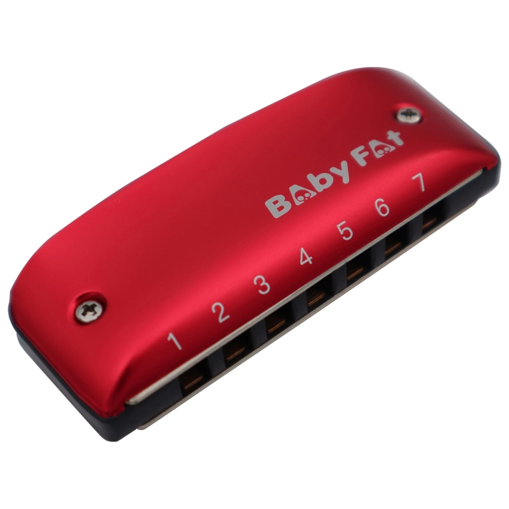 Imagem do produto Gaita Kongsheng Diatônica Baby Fat C Dó 14 Vozes Vermelha